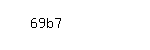 Captcha: 69b7